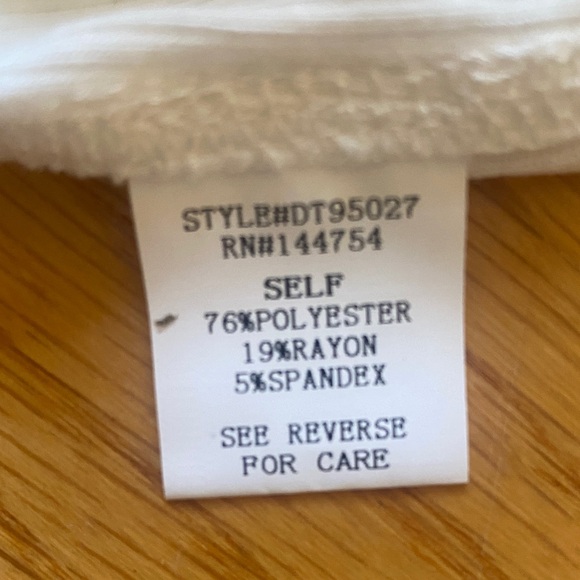 White Ruffled Button-Up Top - Picture 9 of 9